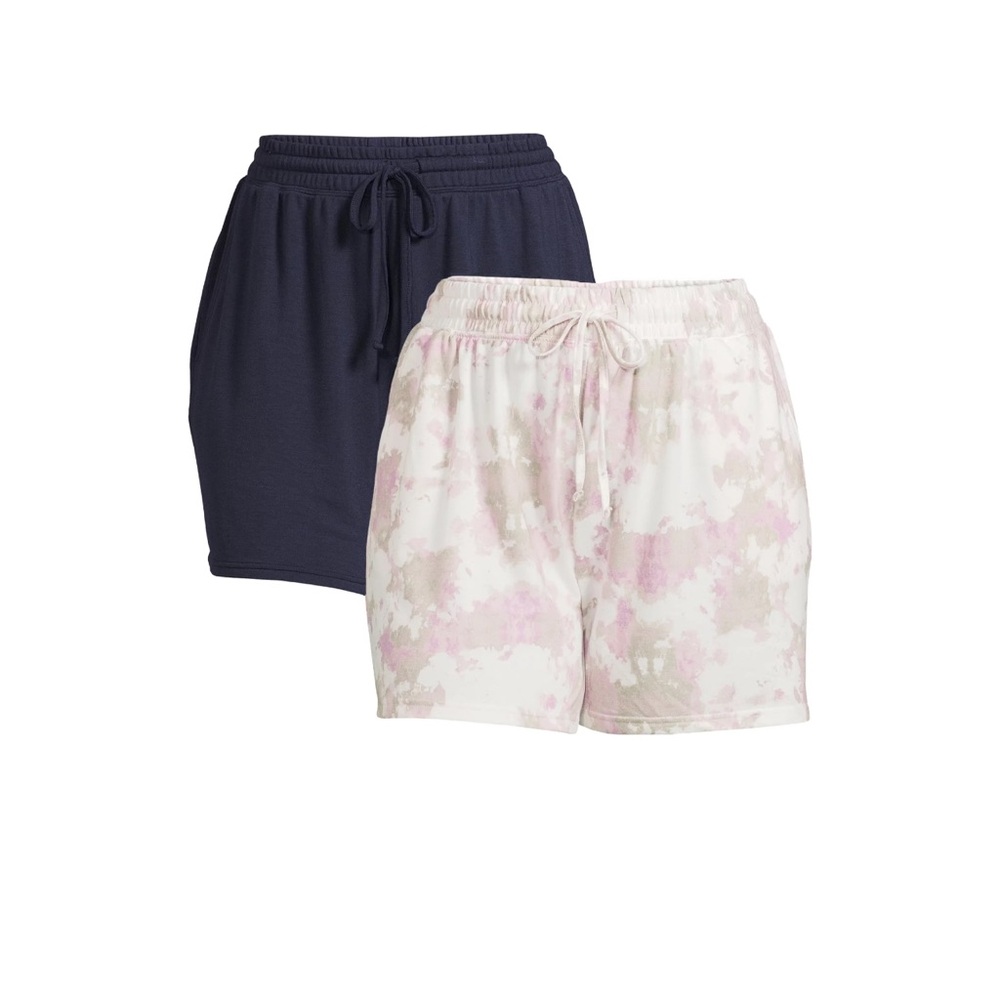 Terra & Sky Women's Plus Size High Waist Knit Shorts,